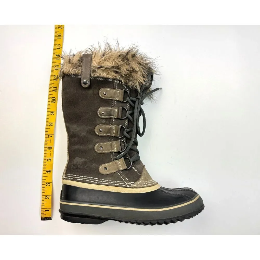 SOREL‎ Joan Of Arctic Winter Snow Boots Women 7 Waterproof Lace up NL1540-051
